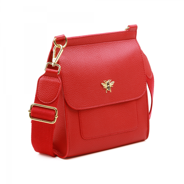 Alice Wheeler Bloomsbury Cross Body Bag - Red